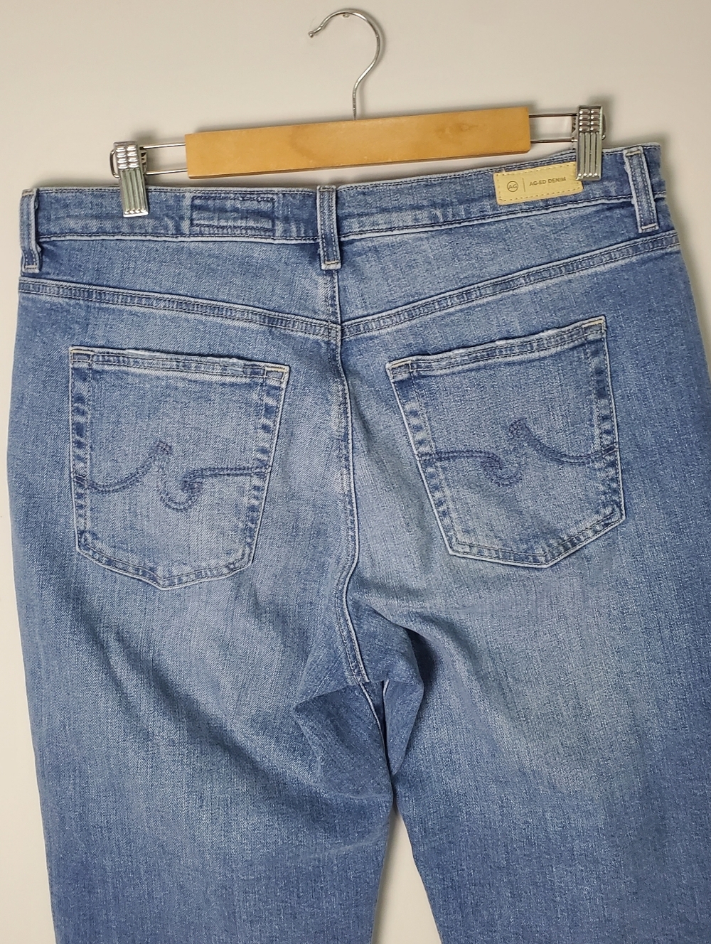 Ag Adriano Goldschmied Brinley Crop Mid Rise Straight Jean Womens Size 32 - Picture 8 of 16